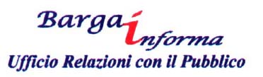 Logo di Barga Informa - U.R.P Ufficio Relazioni con il Pubblico